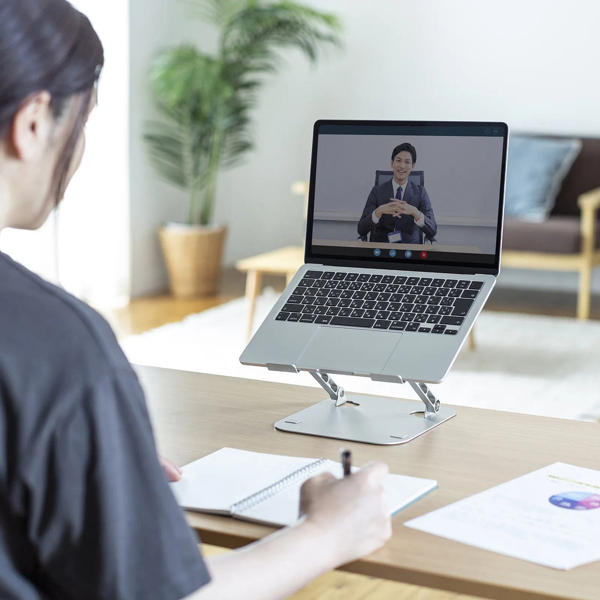 Laptop stand (angle and height adjustable type) PDA-STN78S