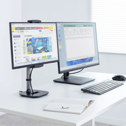 モバイルモニター・タブレット用伸縮アームスタンド（高さ調整タイプ） PDA-STN83BK