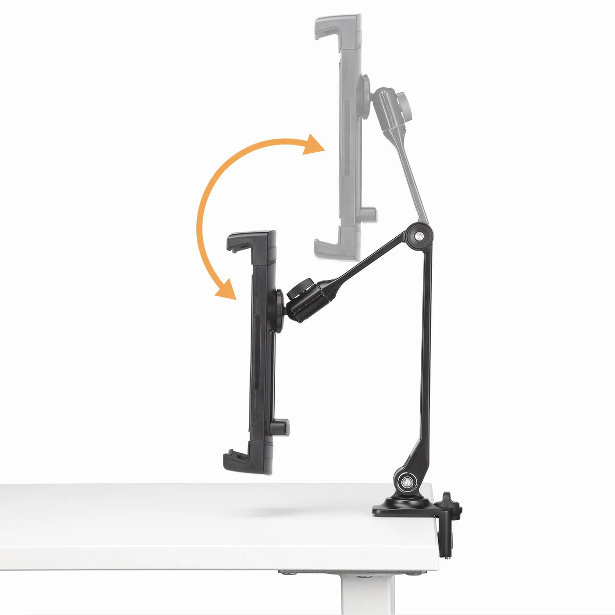 Clamp arm holder for mobile monitors and tablets PDA-STN85BK