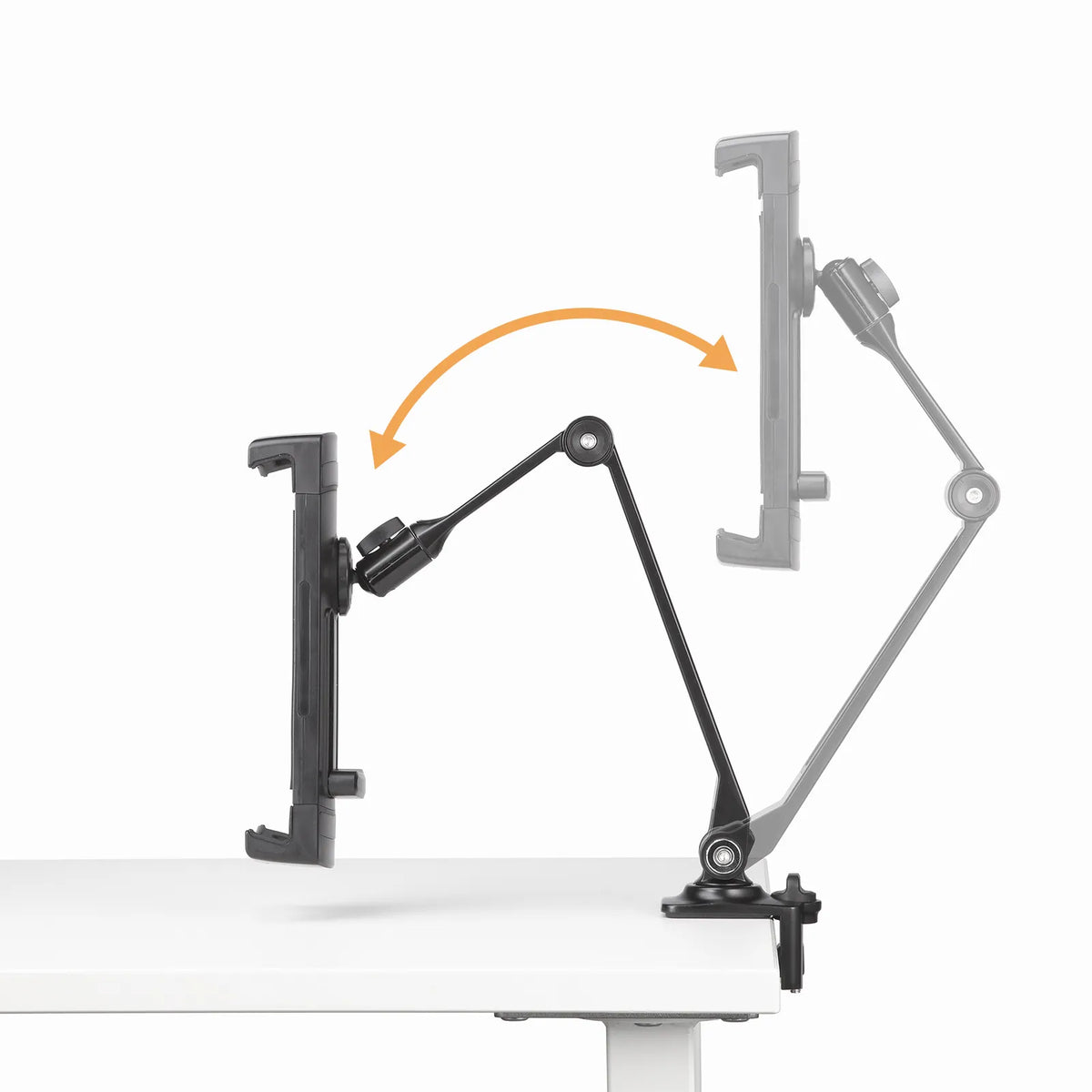 Clamp arm holder for mobile monitors and tablets PDA-STN85BK