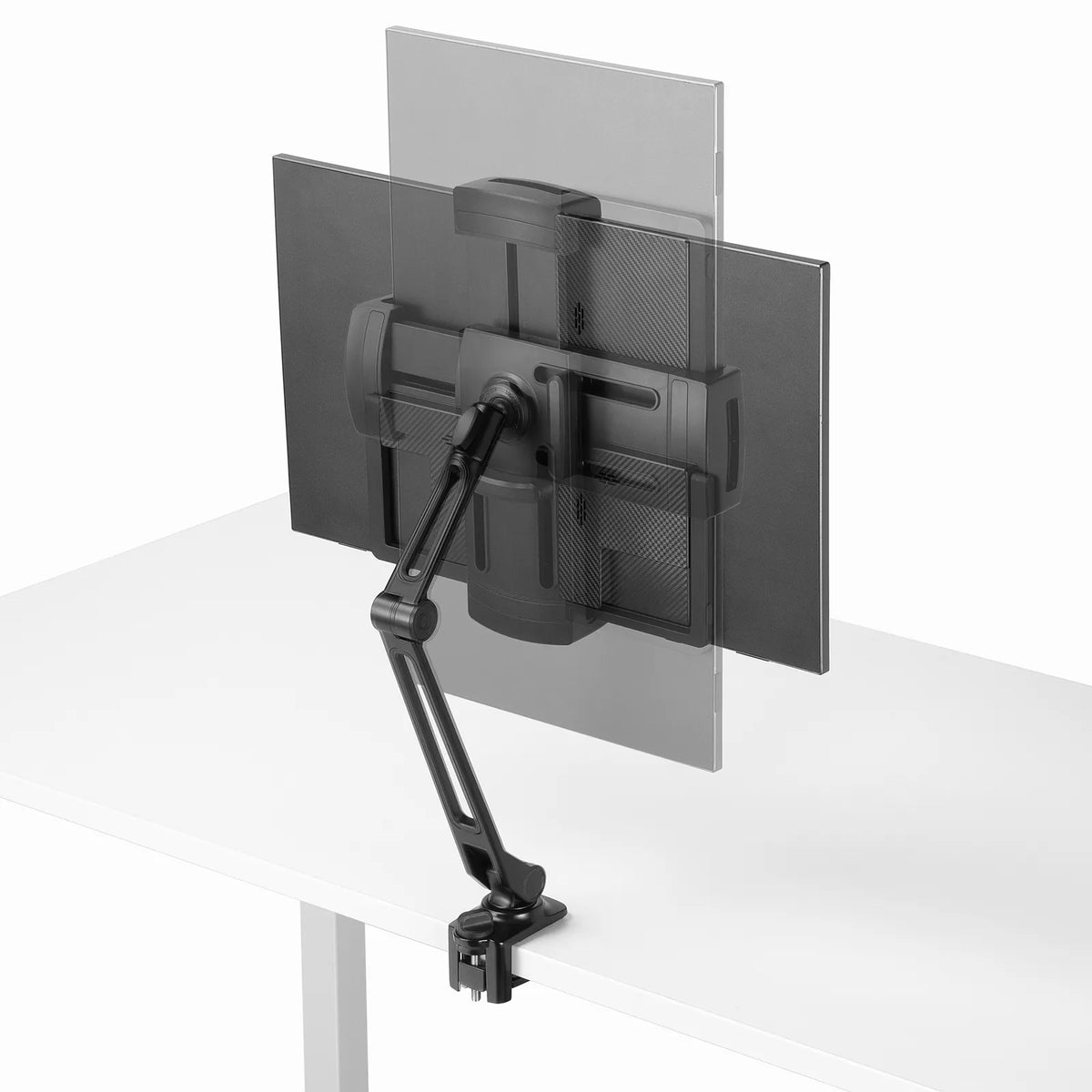 Clamp arm holder for mobile monitors and tablets PDA-STN85BK