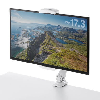 Clamp arm holder for mobile monitors and tablets (white) PDA-STN85W