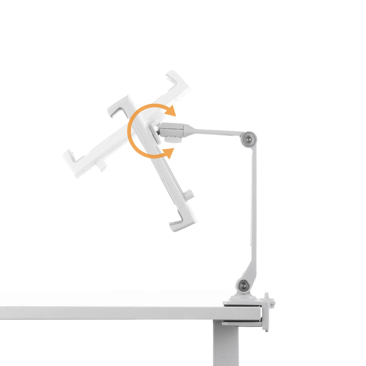 Clamp arm holder for mobile monitors and tablets (white) PDA-STN85W