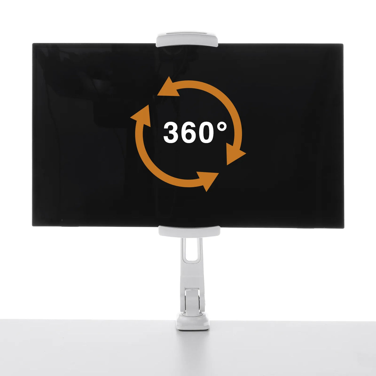 Clamp arm holder for mobile monitors and tablets (white) PDA-STN85W