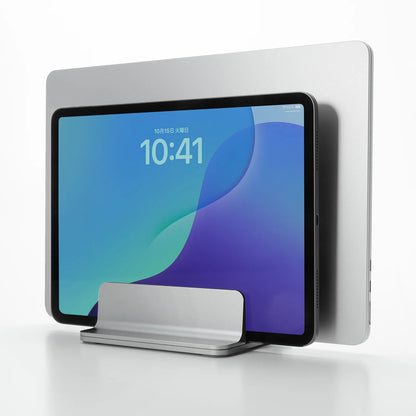 Aluminum laptop stand (vertical, for 2 laptops) PDA-STN91S