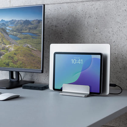 Aluminum laptop stand (vertical, for 2 laptops) PDA-STN91S