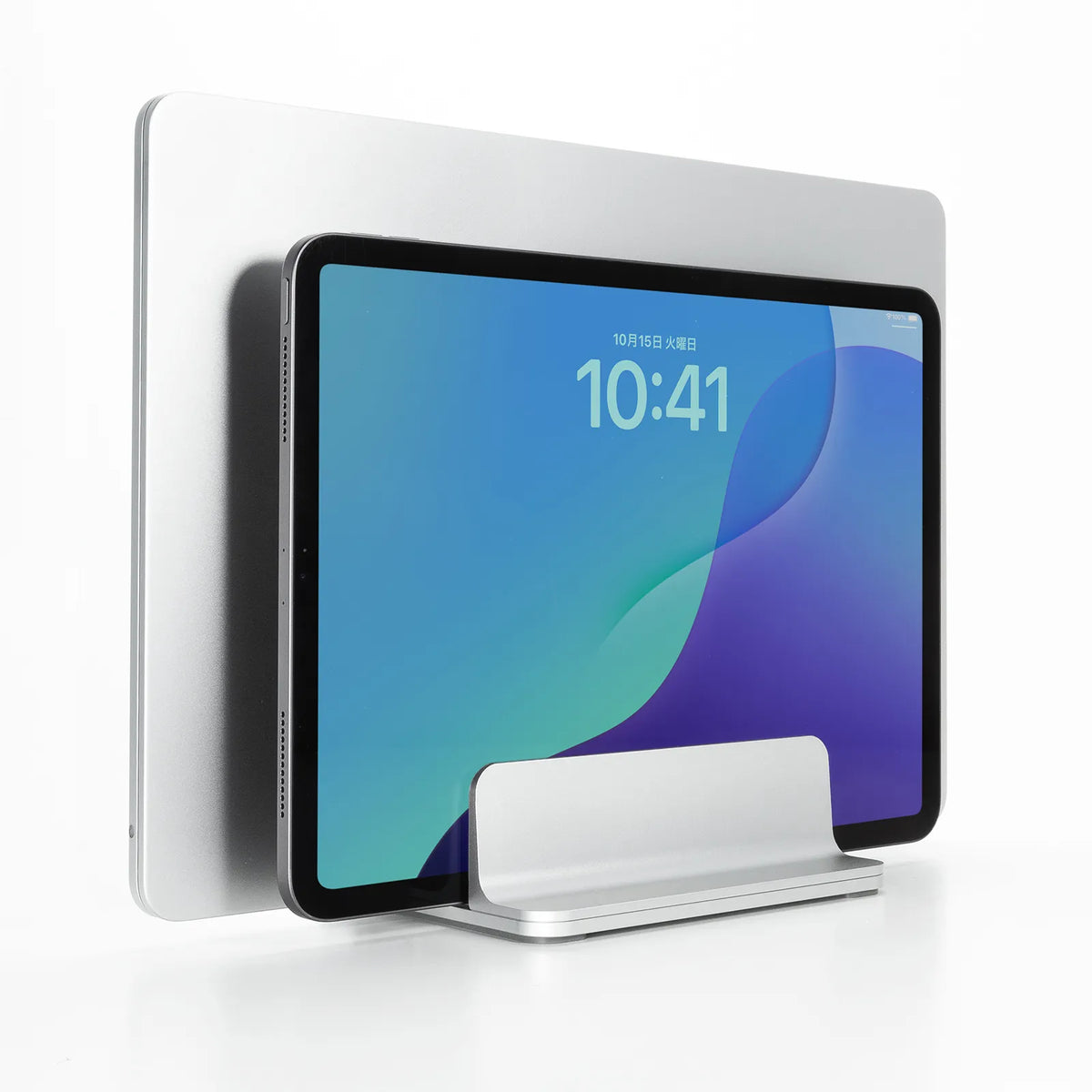 Aluminum laptop stand (vertical, for 2 laptops) PDA-STN91S