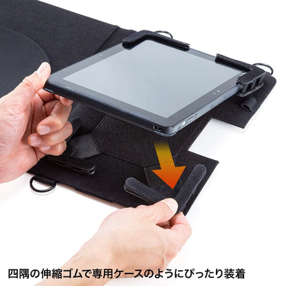 ショルダーベルト付き10.1型タブレットPCケース （背面カメラ対応） PDA-TAB4N