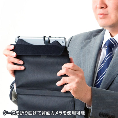 タブレットPCマルチサイズケース（10.1インチ・ｽﾀﾝﾄﾞ機能付き） PDA-TABPR10BK