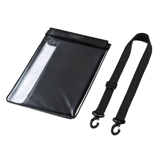 タブレット防水防塵ケース（スタンド付き・ショルダーベルト付き・10.1型） PDA-TABWPST10BK