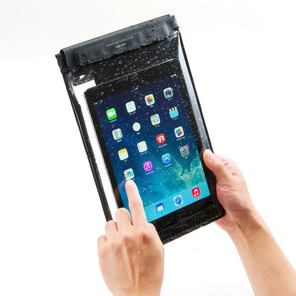 Waterproof and dustproof tablet case (with stand and shoulder strap, 10.1-inch) PDA-TABWPST10BK