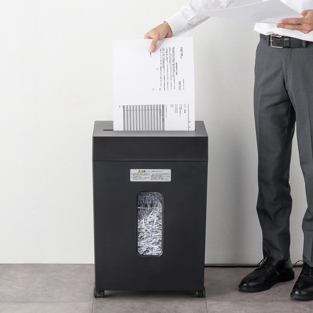 Cross-cut shredder (A3 compatible, 30-liter capacity) PSD-CC002BK