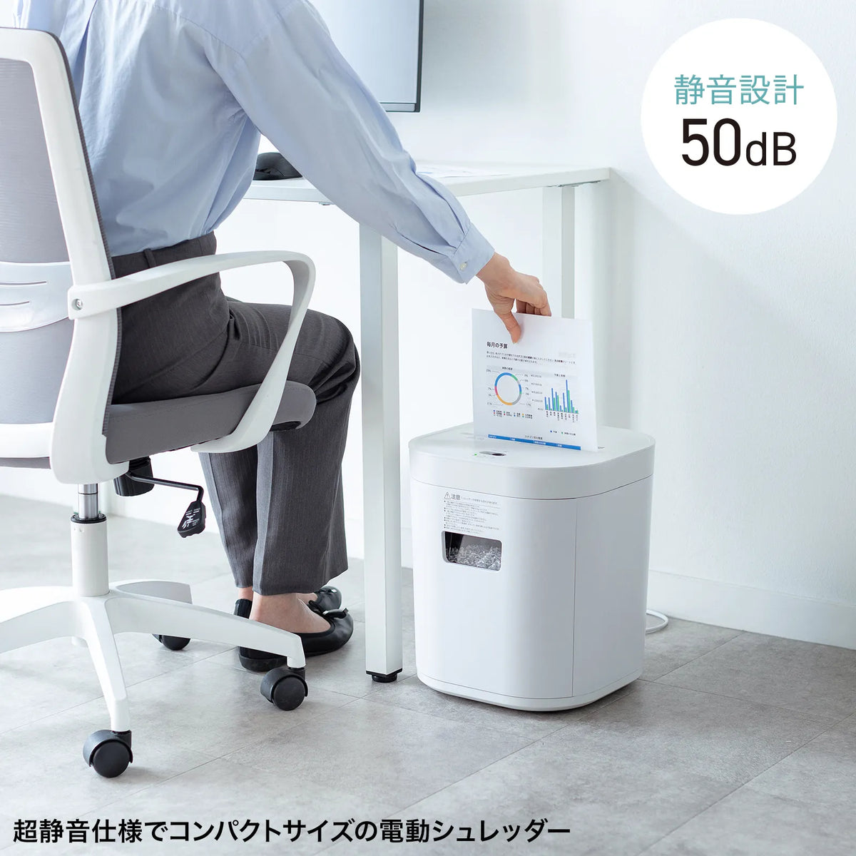Silent Shredder (Micro-Cut) PSD-MC001W