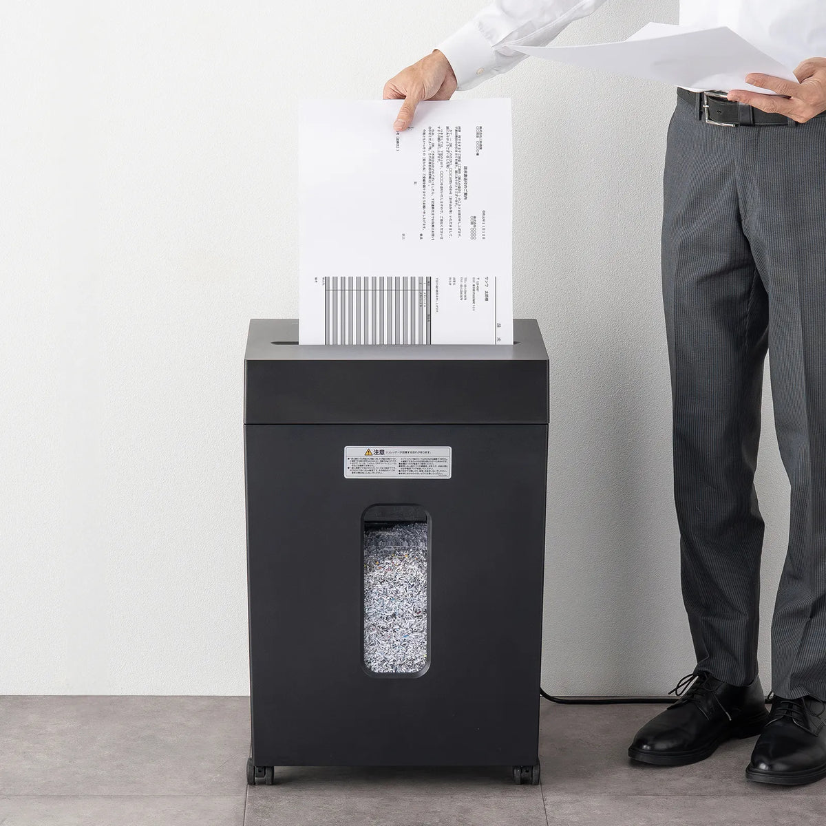 Micro-cut shredder (A3 compatible, 30-liter capacity) PSD-MC002BK