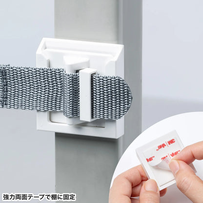 Shelf fall prevention stopper (180cm, 1 piece) QL-E102-180