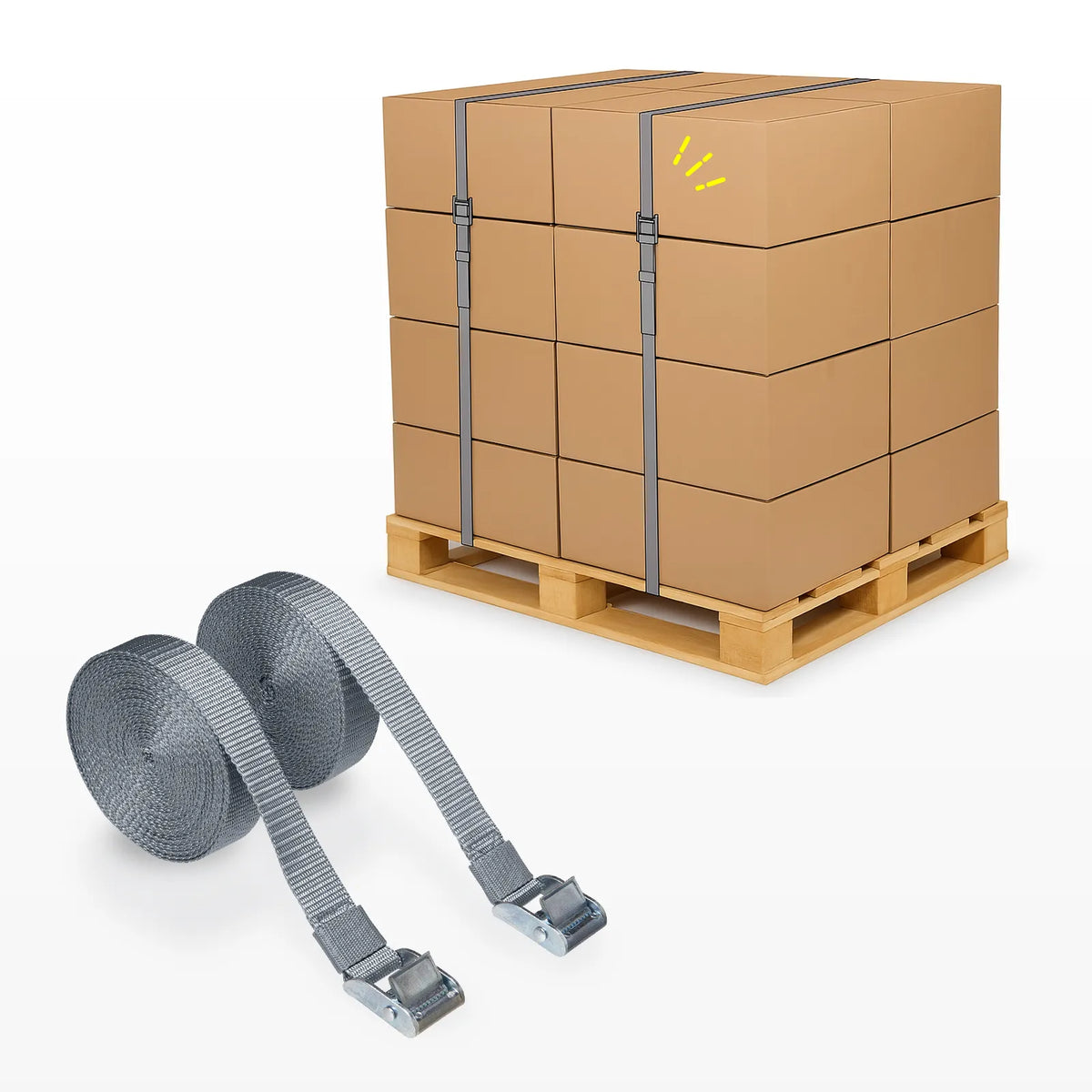 Pallet securing straps (6m x 2 pieces) QL-E103