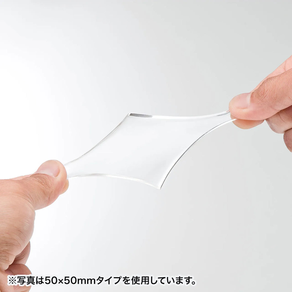Transparent double-sided adhesive rubber (medium), 100 pieces, QL-E75CL-25