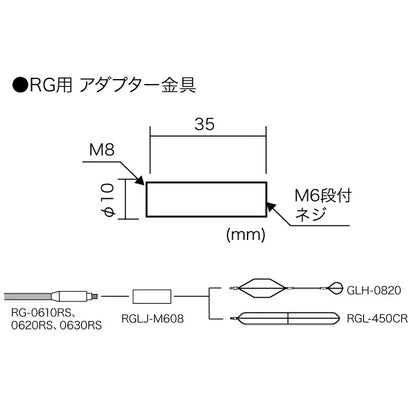 RG adapter fitting RGLJ-M608
