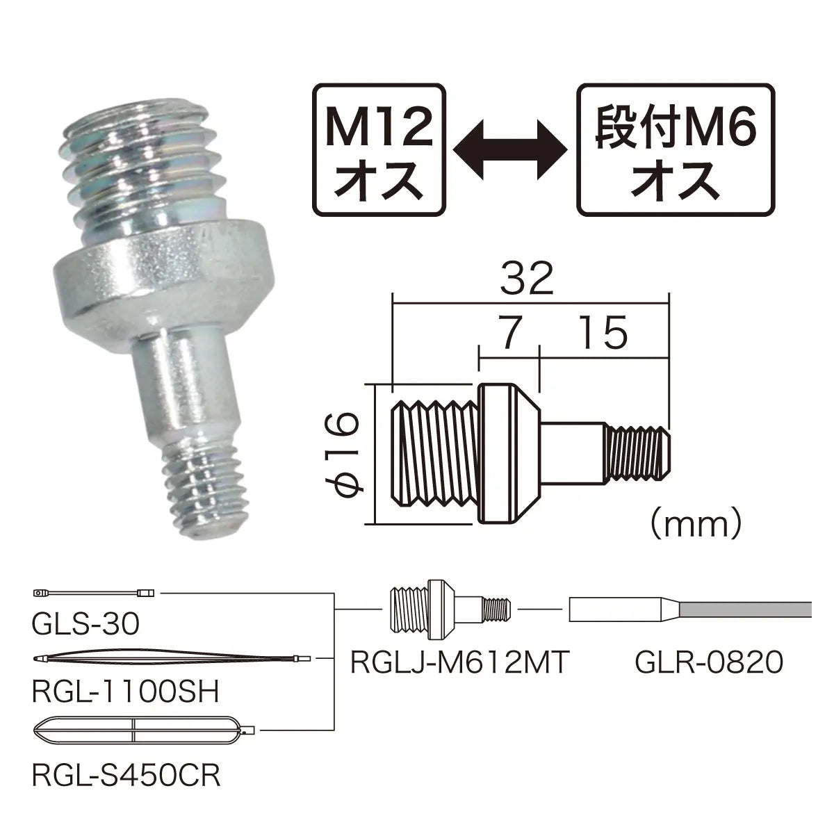 Adapter fitting RGLJ-M612MT
