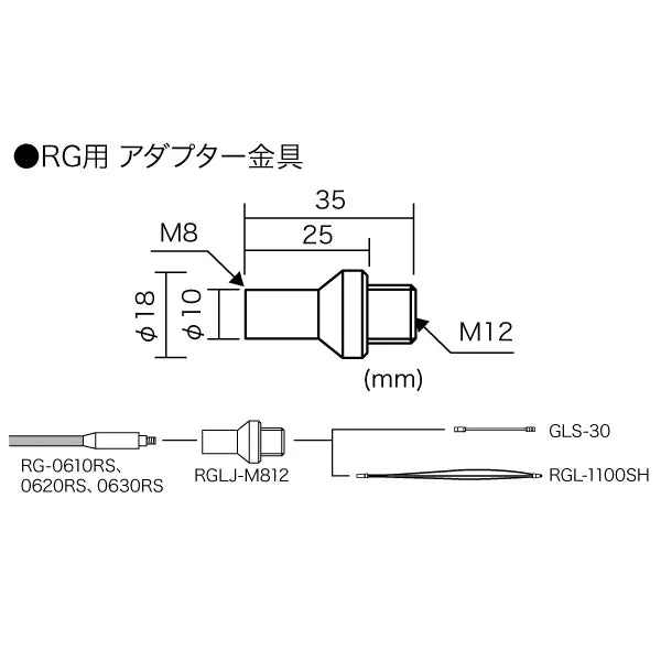 RG adapter fitting RGLJ-M812