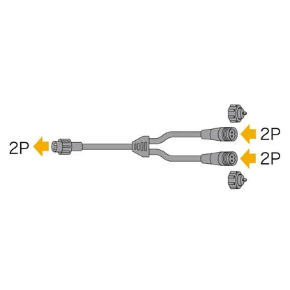 Y-type branch cable SJX (2P) SJX-E06-Y12-2P
