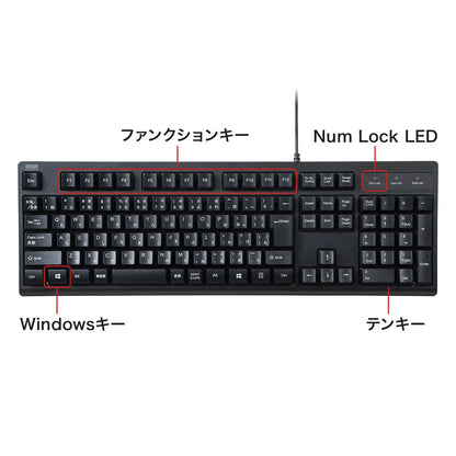 日本語109キーボード SKB-109PBK
