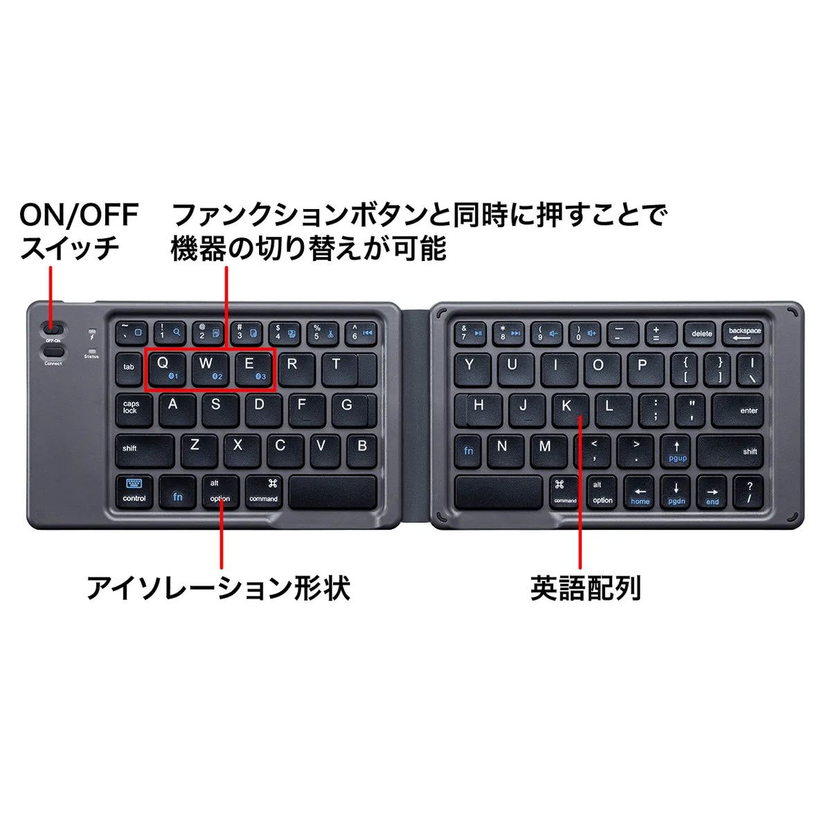 Foldable Bluetooth Keyboard SKB-BT30BK