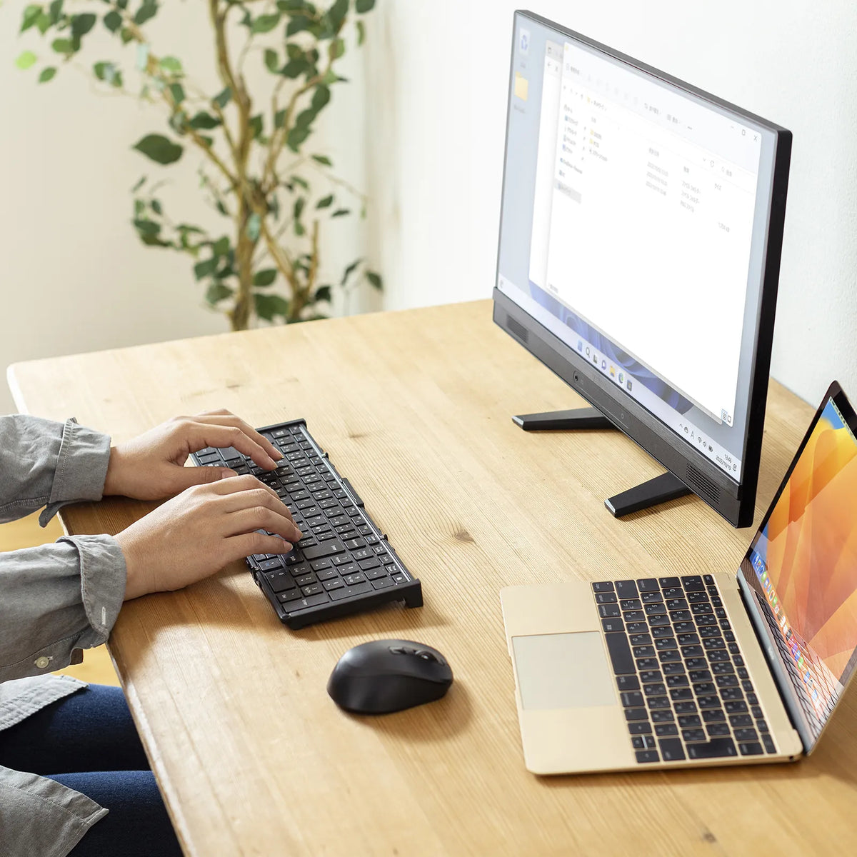 Bluetooth Folding Full Keyboard SKB-BT35BK