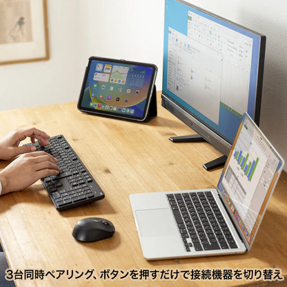 Silent Bluetooth Keyboard with Numeric Keypad SKB-BT37BK