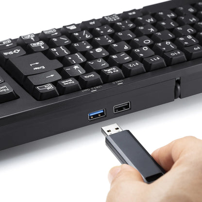Compact keyboard with USB hub SKB-KG2UH3BK