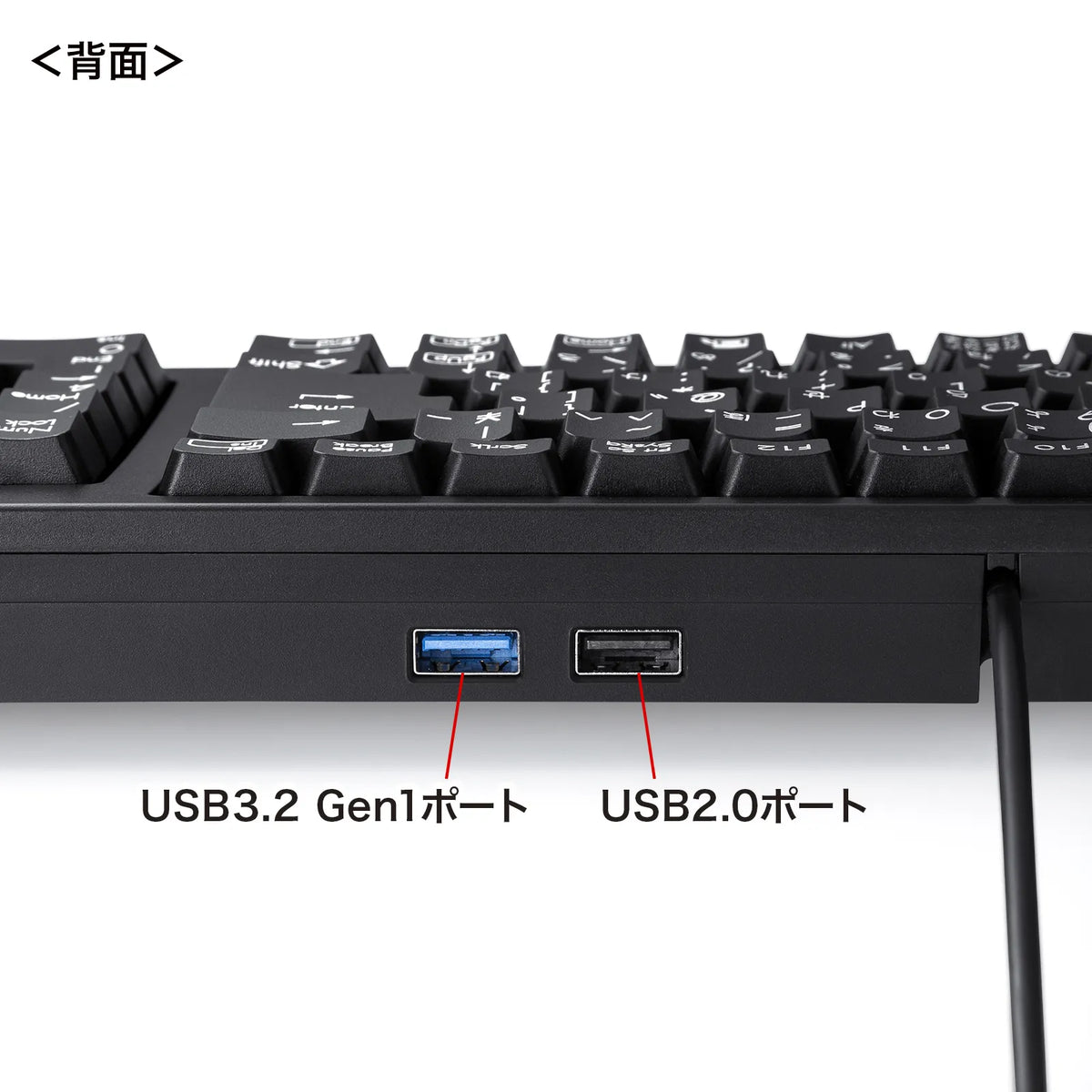 Compact keyboard with USB hub SKB-KG2UH3BK