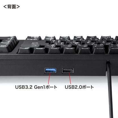 Compact keyboard with USB hub SKB-KG2UH3BK