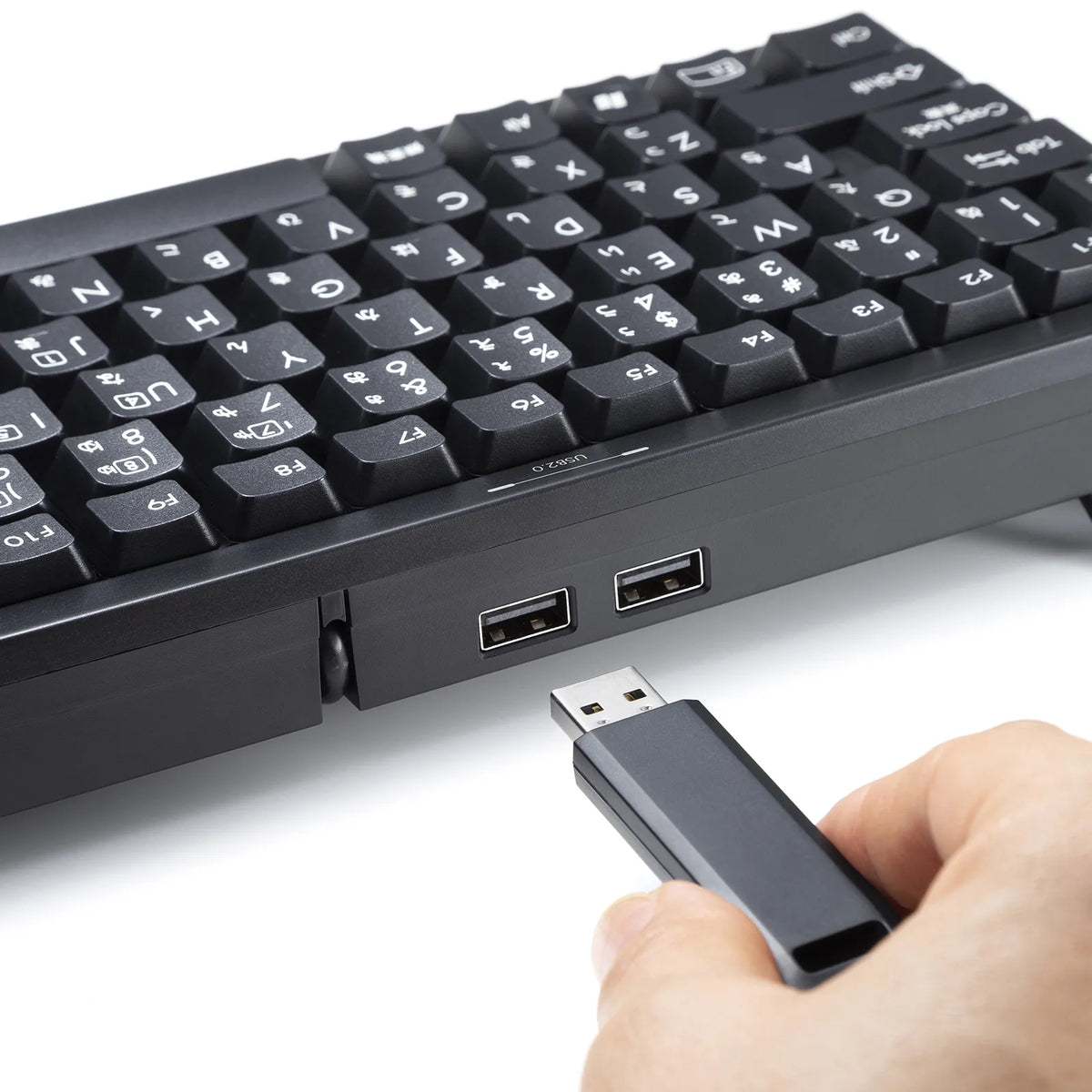 Compact keyboard with USB hub SKB-KG3UH2BK