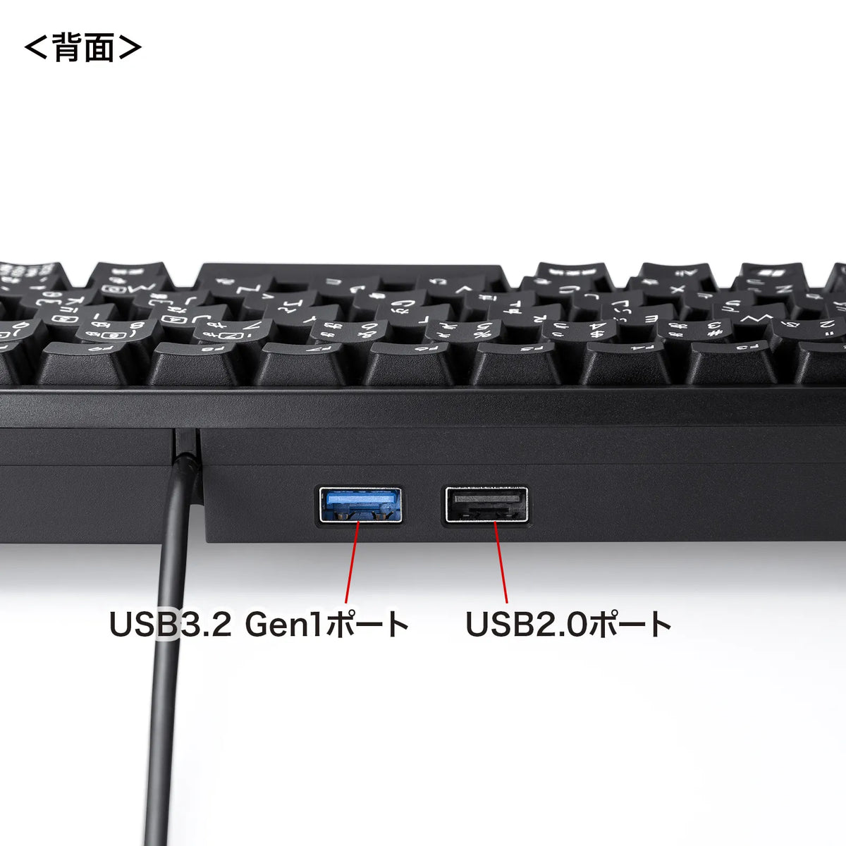 Compact keyboard with USB hub SKB-KG3UH3BK