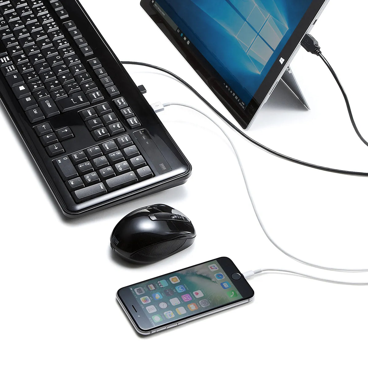 USB hub keyboard SKB-SL21UHBK