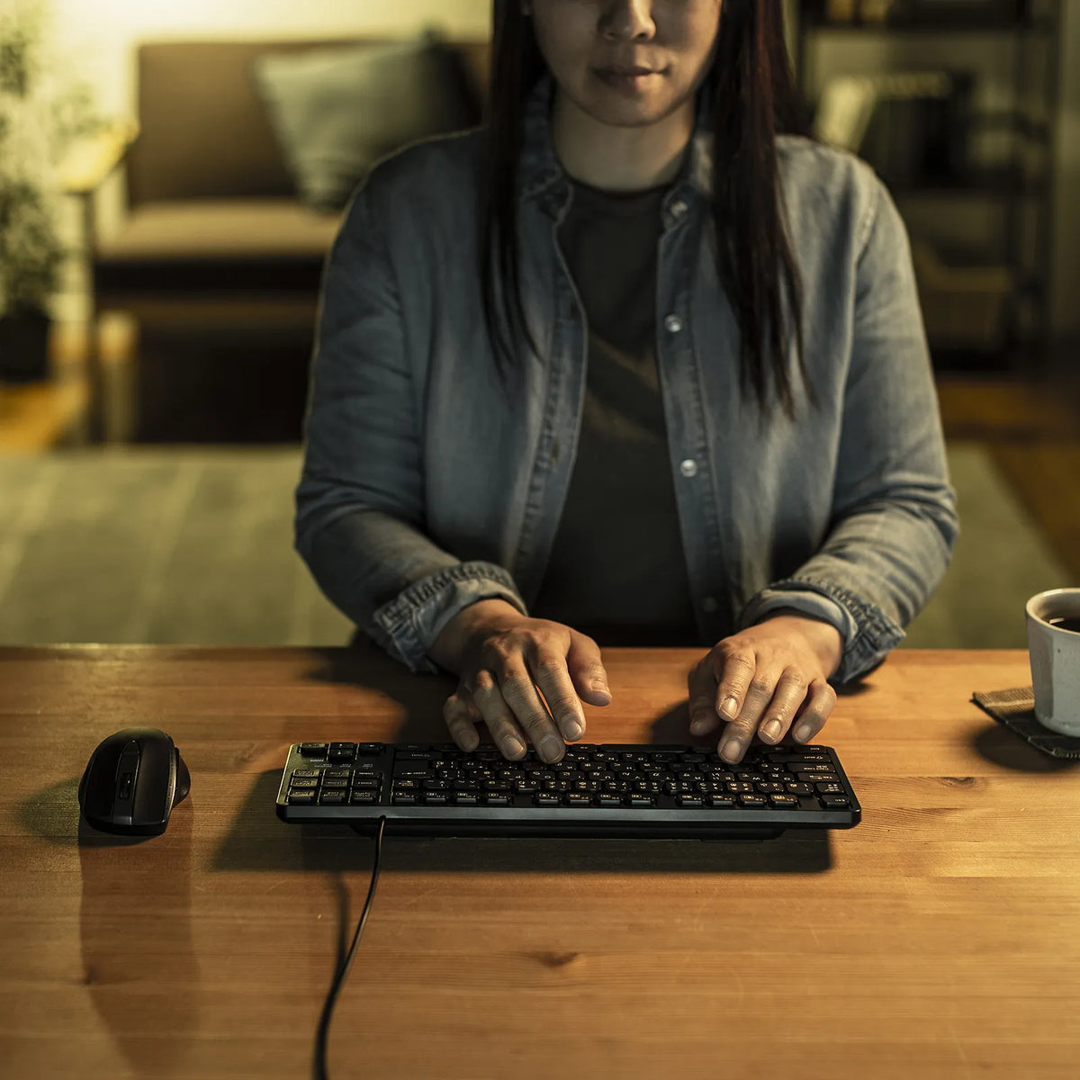 Silent Keyboard SKB-SL38BK