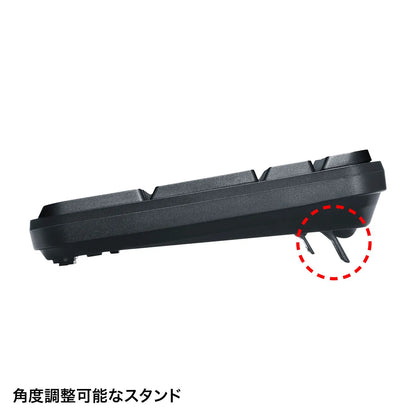 マウス付きワイヤレスキーボード SKB-WL25SETBK