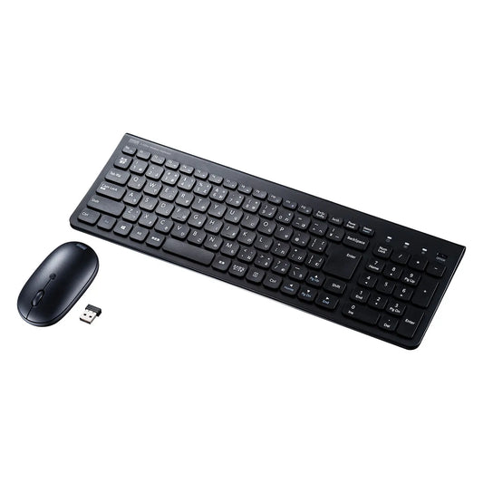 マウス付きワイヤレスキーボード SKB-WL31SETBK