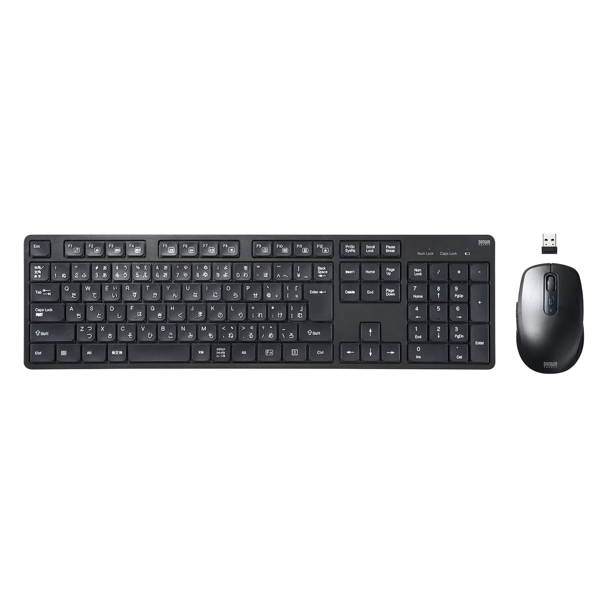 Wireless Silent Keyboard and Mouse Set SKB-WL37SETBK