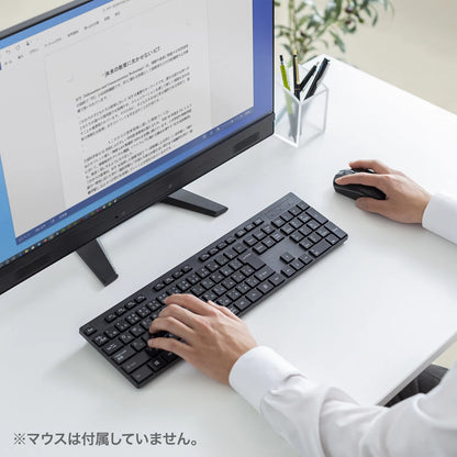 ワイヤレスキーボード SKB-WL39BK