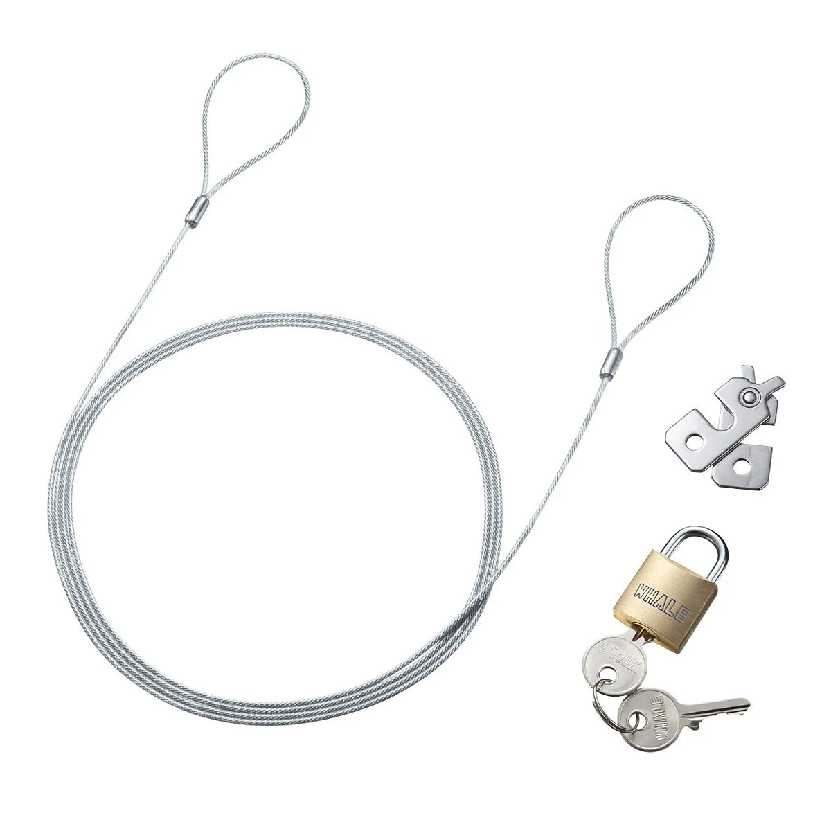 NobleWedge slot compatible security wire and padlock SL-81