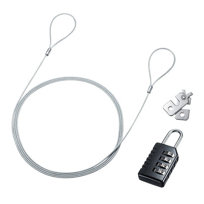 NobleWedge slot-compatible security wire/dial lock SL-82