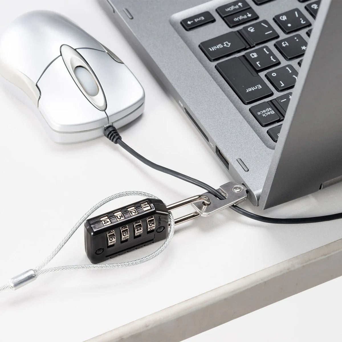 NobleWedge slot-compatible security wire/dial lock SL-82