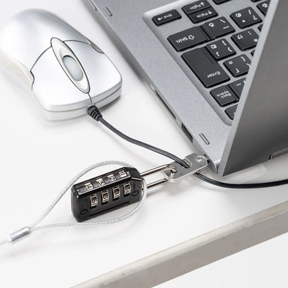 NobleWedge slot-compatible security wire/dial lock SL-82