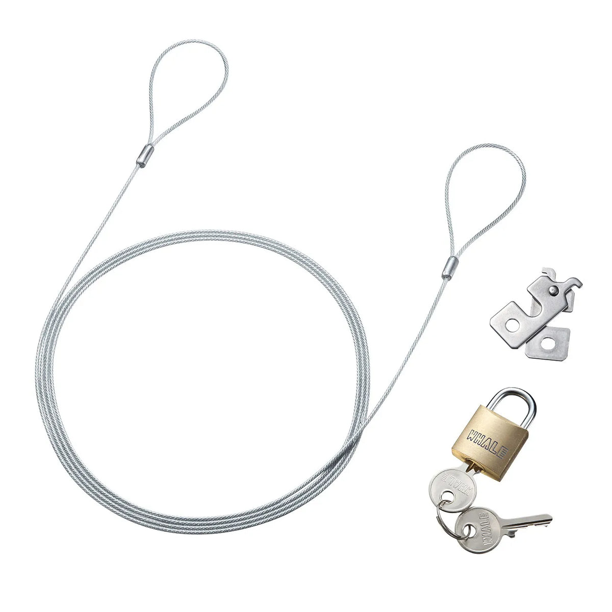 nanoSaver slot compatible security wire and padlock SL-83