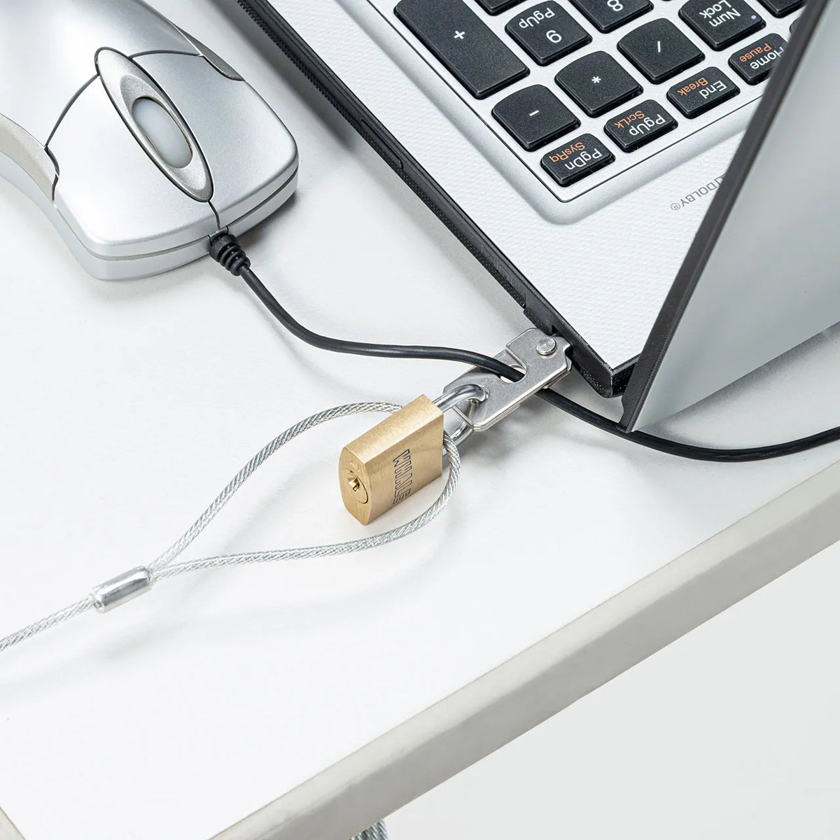 nanoSaver slot compatible security wire and padlock SL-83