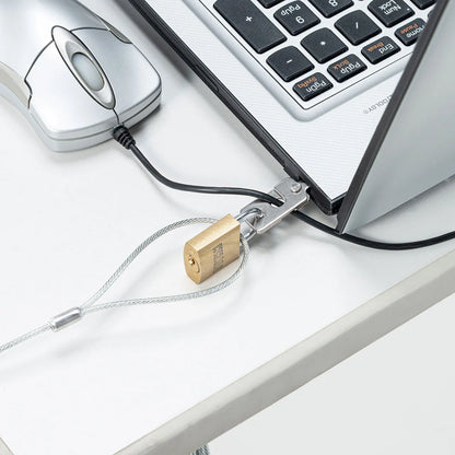 nanoSaver slot compatible security wire and padlock SL-83