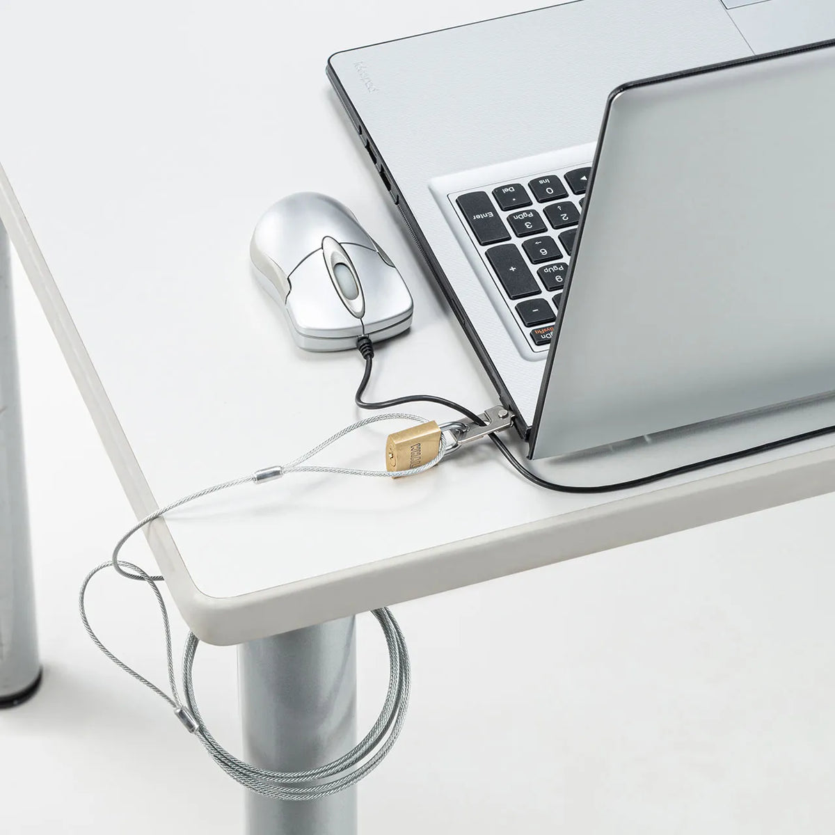 nanoSaver slot compatible security wire and padlock SL-83