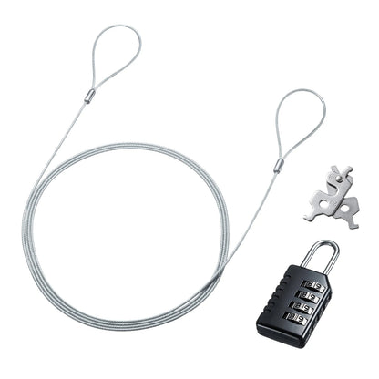 Slot-compatible security wire and dial lock SL-95