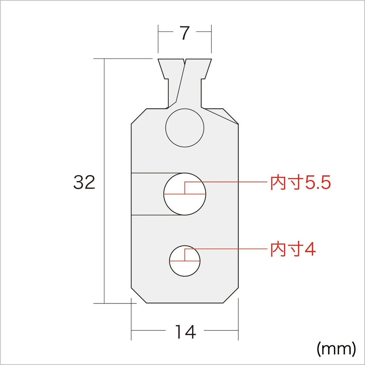 e-security (mounting part compatible with nobleWedge slot) SLE-21P